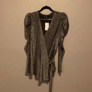Eloquii peplum wrap top NWT